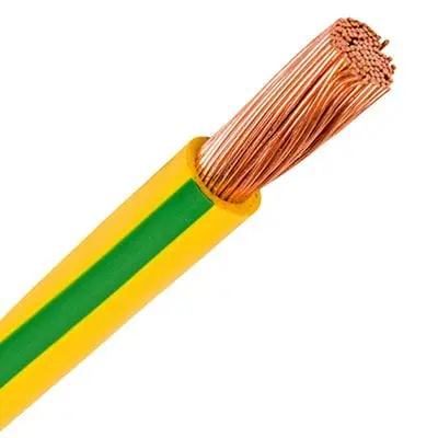 کابل فولادی ( ارت ) گالوانیزه 1×50 روکش سبز و زرد